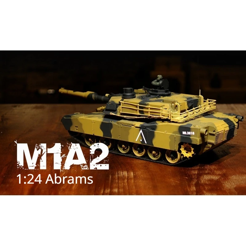 Henglong 2.4g M1a2 Remote Control Tank 1 24 Scale Infrared Battle Military Model Camouflage Desert Rc Vehicle For Hobby