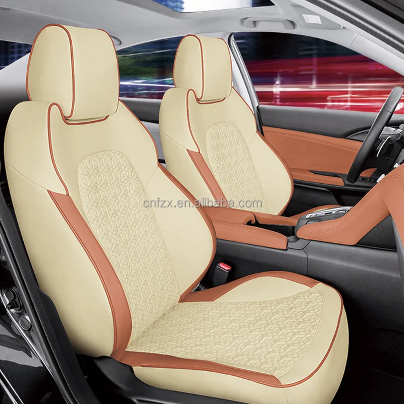 2026 Fashionable Leather Car Seat Covers for Tesla Waterproof Full Surrounded 5 Seats Car Seat Protector - view 4