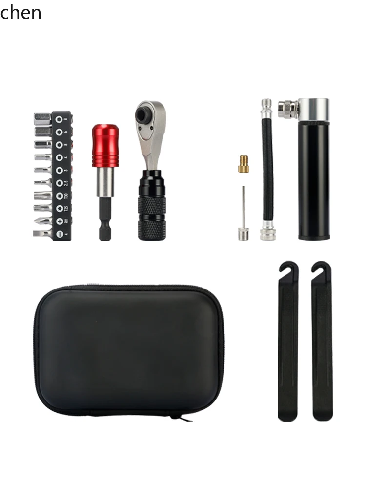 

HXL Repair Tool Kit Road Bike Tire Repair Set Pump Repair Wrench