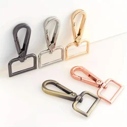 5pcs Metal Swivel Snap Hooks Lobster Lanyard Clasp for Strap Push Gate DIY Crafts Keychains Jewelry Purse Bag Making