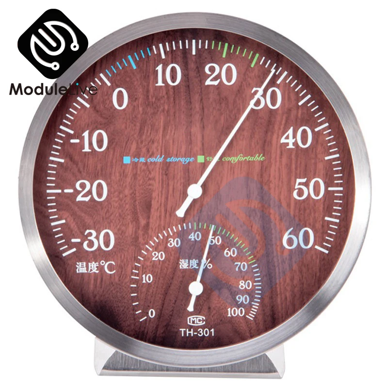 

TH301 Refrigerator Thermometer Hygrometer -30~60 ℃ Indoor Dual Purpose Household Refrigeration Temperature Hygrometer