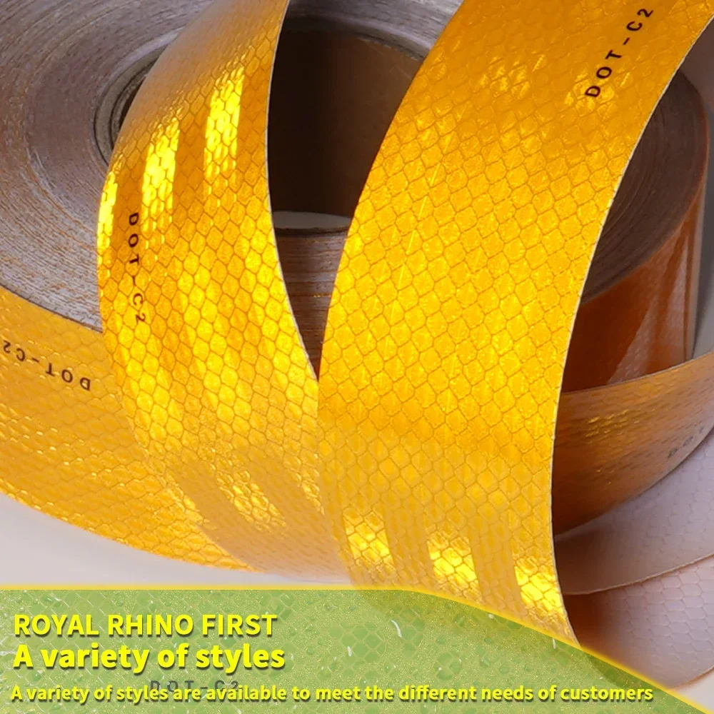 5 cm * 500 cm Auto Camion Nastro di Sicurezza Riflettente Avvertimento Luce Notturna Impermeabile Rimorchio Riflettore Adesivo Per Auto Camion Avvertimento di Sicurezza