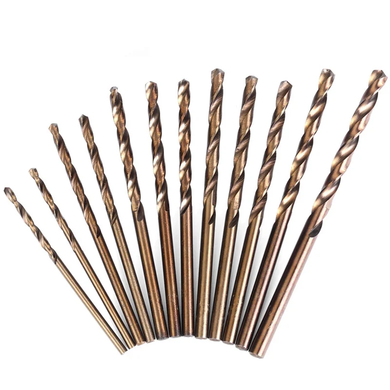 

1-13mm HSS M35 Cobalt Twist Drill Bits HSS-Co Jobber Bit For stainless steel, Iron plate, wood , plastic and hard metal etc