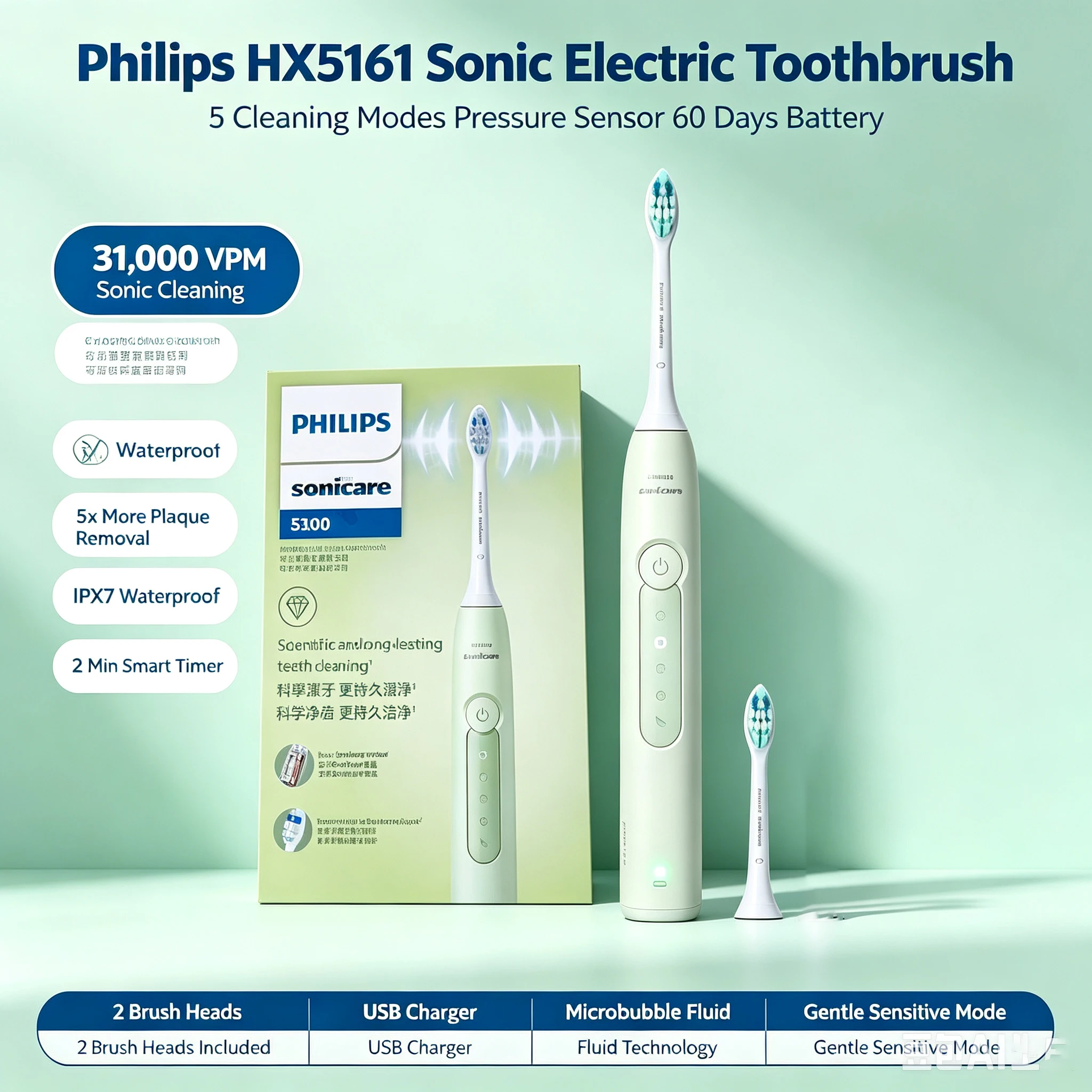 philips-sonicare-hx5161-cepillo-de-dientes-electrico-sonico-5-modos-sensor-de-presion-incorporado-tecnologia-de-microburbujas-cepillo-de-dientes-recargable-por-usb