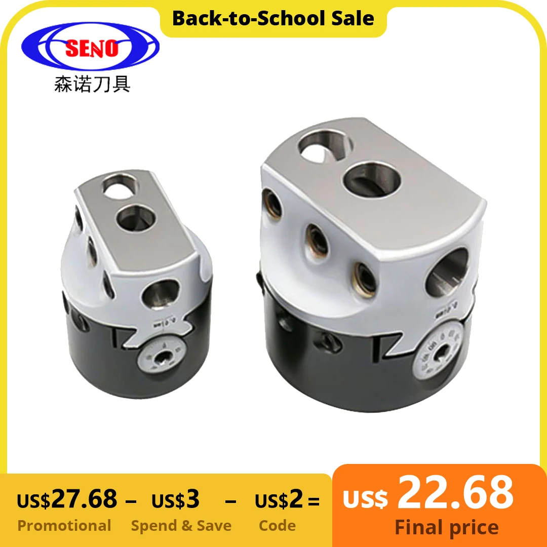 SENO F1 Boring Head Type Boring Head 12/18/25mm Boring Bar Milling Holder for Milling Machine Tools Inch 50mm Rough Boring Head