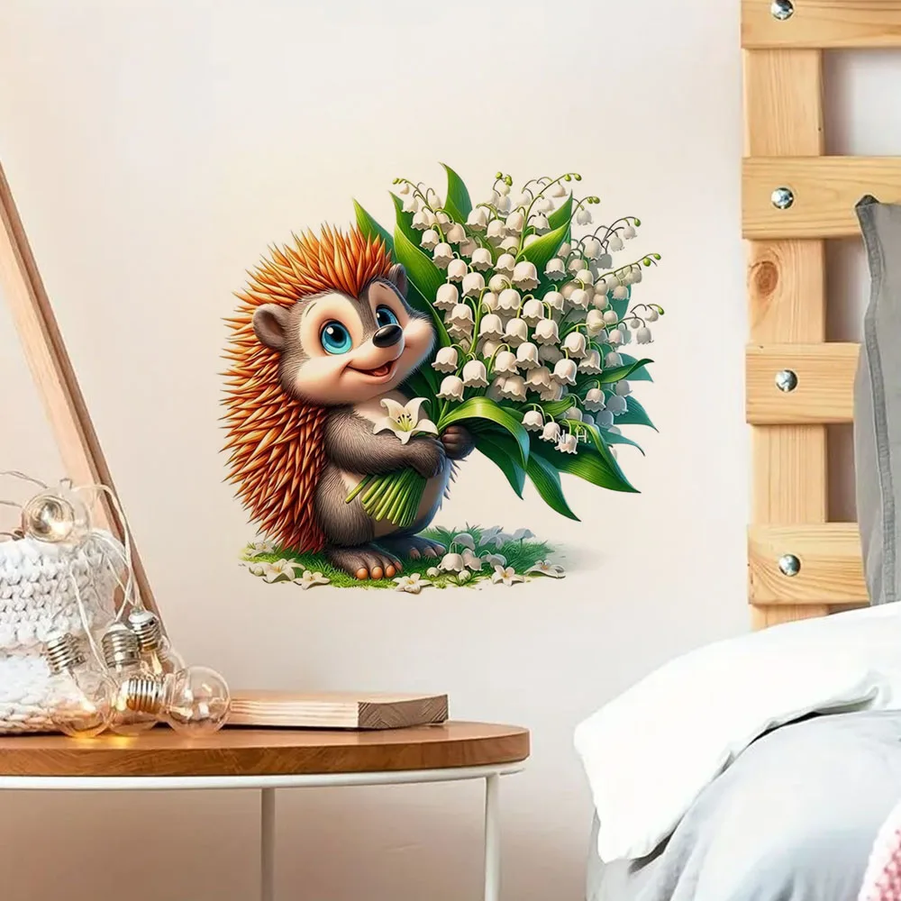 

Hedgehog Vinyl Stickers, Waterproof Vinyl Material, Ideal for Toilet, Home, Refrigerator, Car, Window, Wall Decor