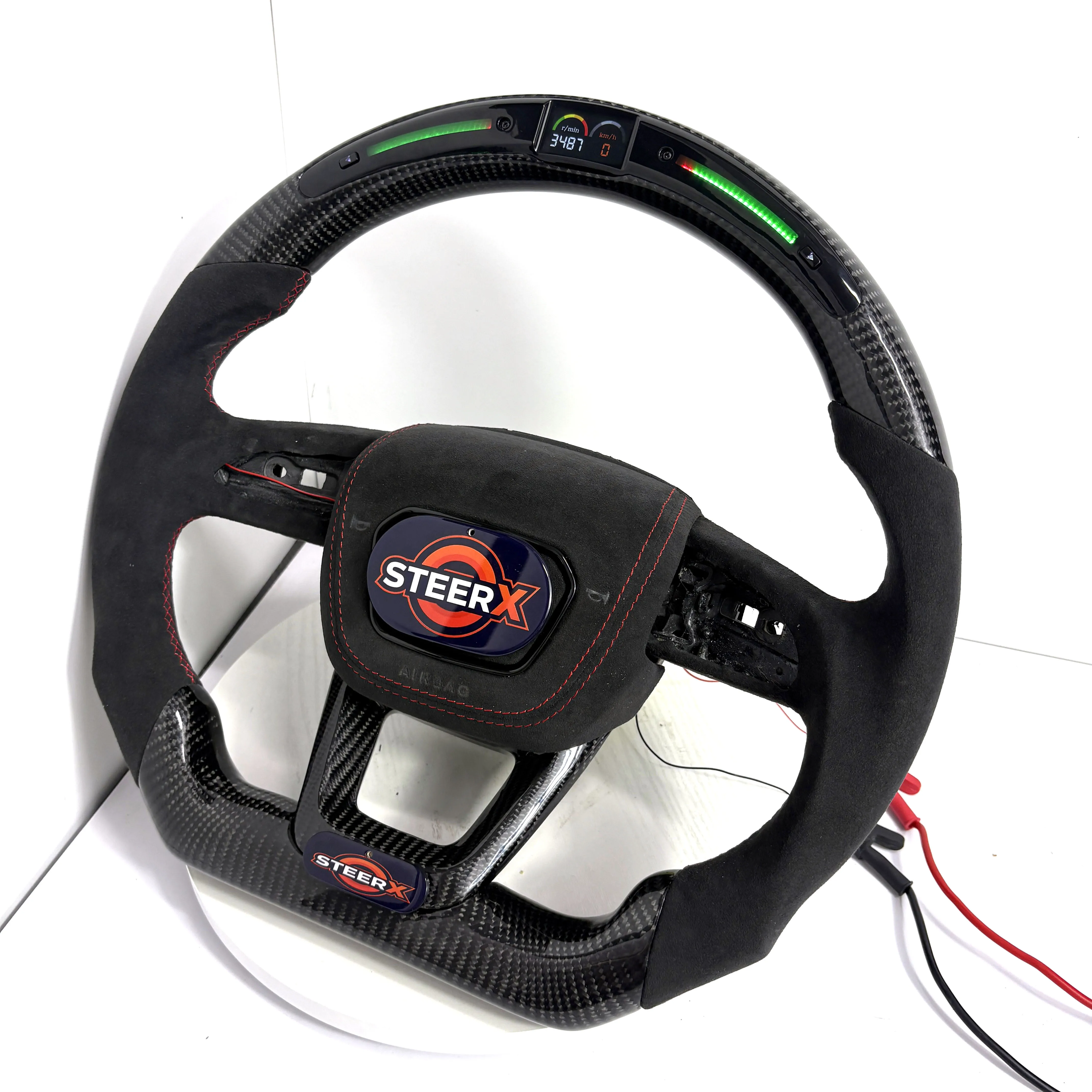 عجلة القيادة LED من ألياف الكربون لأودي Q2 Q3 Q5 Q7 Q8 2016-2025