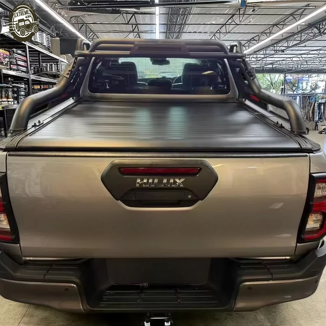 

Electric Retractable Pickup Cover for Toyota Hilux Revo Roller Anti-rusted Waterproof Truck Bed Tonneau Cover Dodge Ram Lids