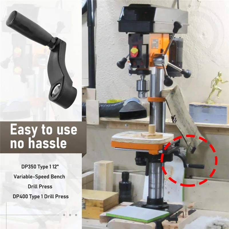 

AD23-высота стола сверлильного станка, рукоятка кривошипа, номер 1344258 для стола сверлильного станка, приподняющий вал диаметром 14,5 мм (9/16 дюймов)