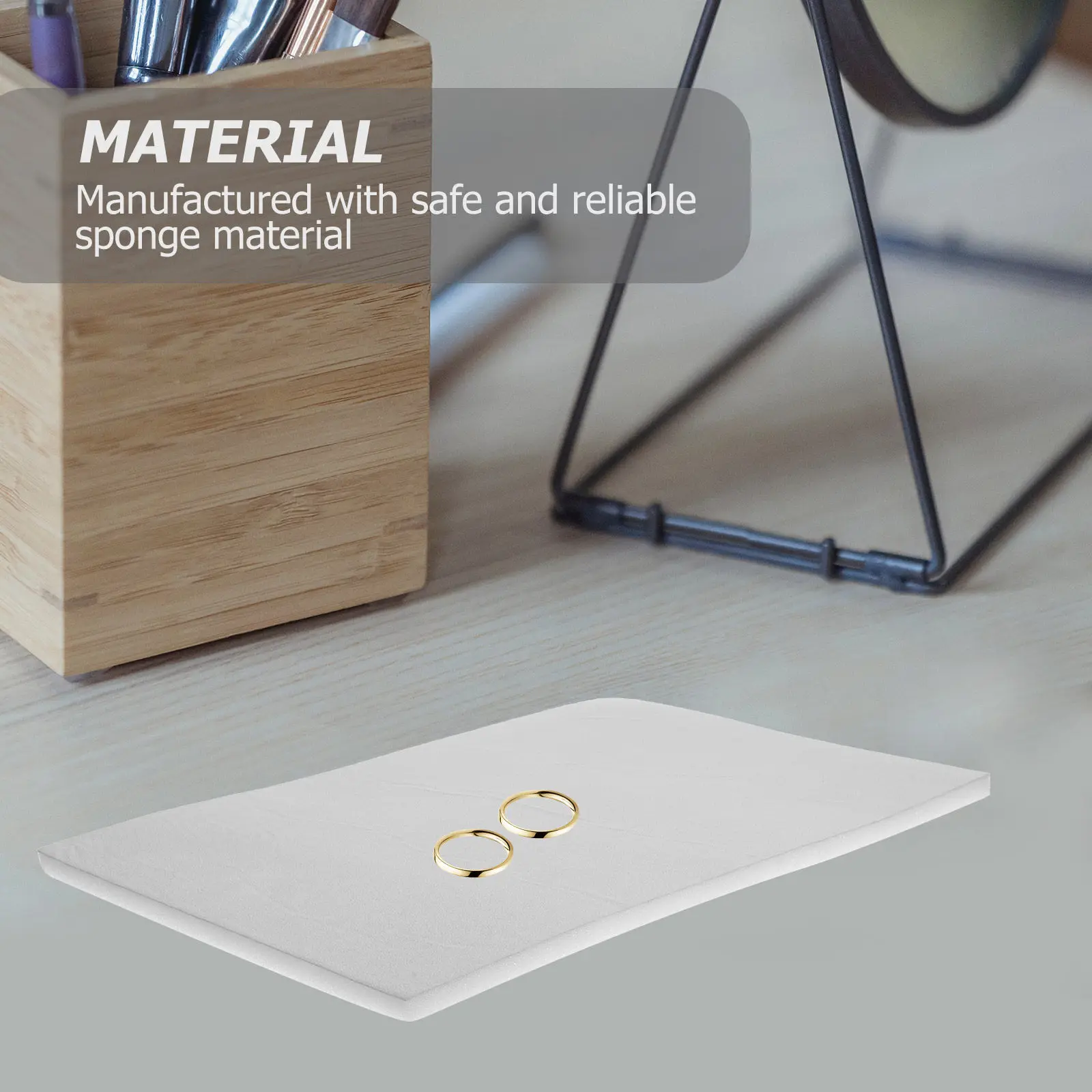 

Подставка-органайзер для серег и колец, вставка-подушечка из поролона для ювелирных шкатулок, многофункциональный коврик-вкладыш для демонстрации украшений