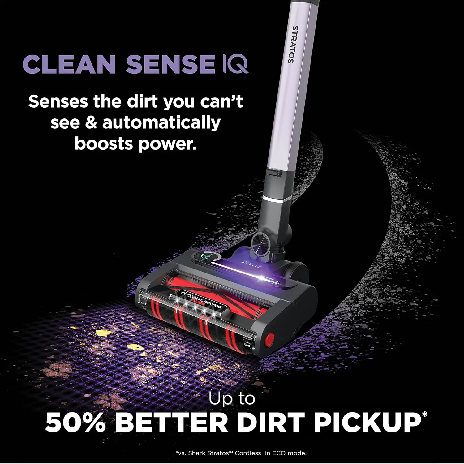 Shark Stratos Cordless Vacuum with Clean Sense IQ and Odor Neutralizer, DuoClean Powerfins HairPro, Includes Duster Crevice Tool