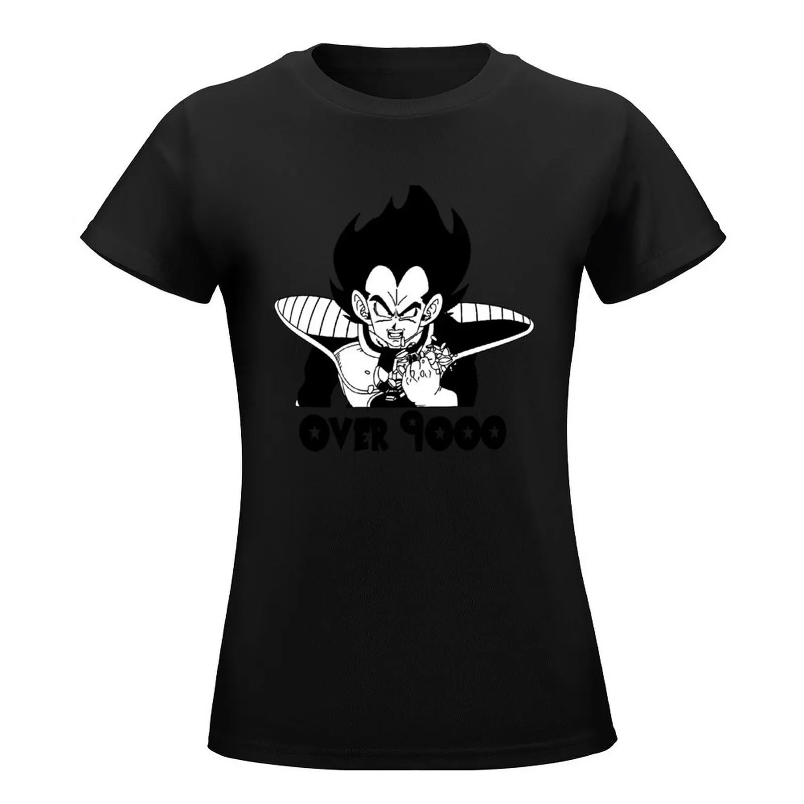 Official Face of Over 9000 Designs T-Shirt anime clothes tees Blouse Summer Women's clothing