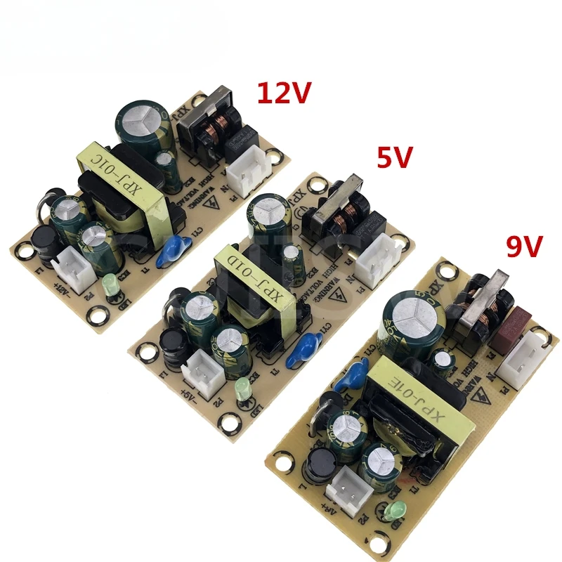 AC-DC 12V 1.5A 5V 2A Switching Power Supply Module Bare Circuit 100-265V to 12V 5V 9V Board  for Replace/Repair