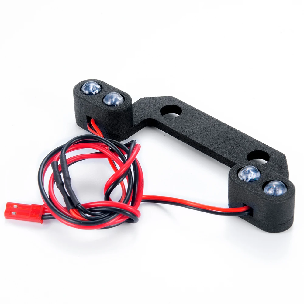 YEAHRUN Front and Rear LED Lights Bar Headlight Taillight Spotlight Lamp for 1/8 1/10 E-REVO 2.0 Monster Truck Parts