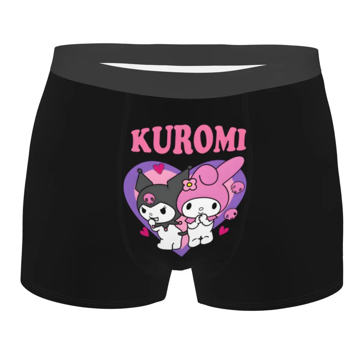 

Пользовательские Sanrio аниме My Melody и Kuromi боксеры шорты мужские трусы нижнее белье новинка трусы