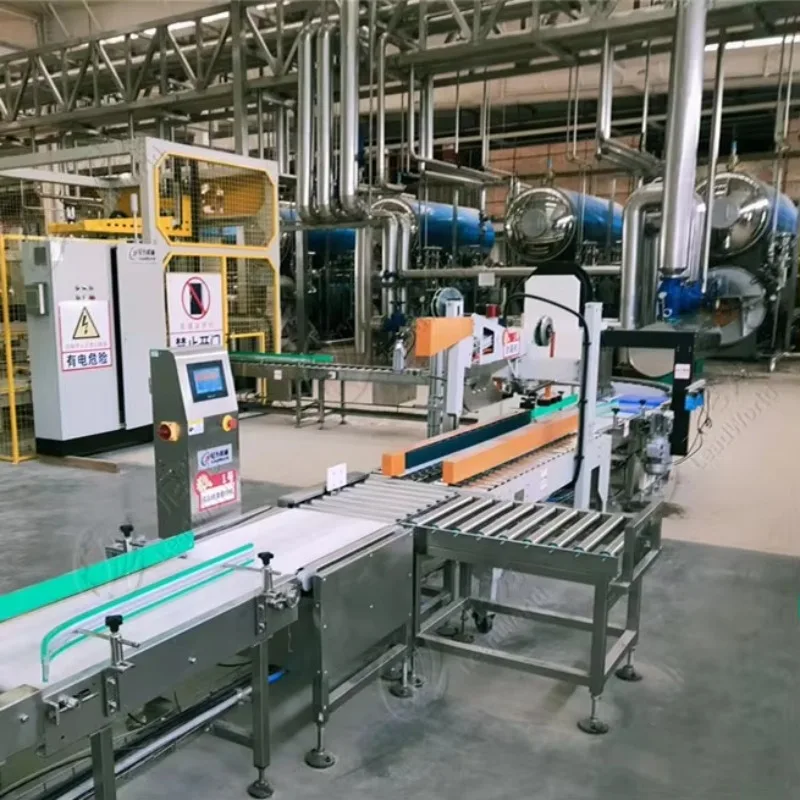 خط إنتاج معلب لأسماك التونة والسردين المصنوعة من الفولاذ المقاوم للصدأ بدرجة الطعام الأوتوماتيكية بالكامل، تحكم ذكي في درجة الحرارة