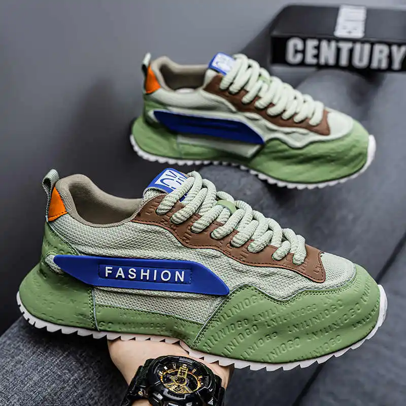 Summer Legitimate Leather Jogging Shoes Men Loafers Men Luxury Sneakers Luxury Brand Tennis Man Sport Lofer Special Wide