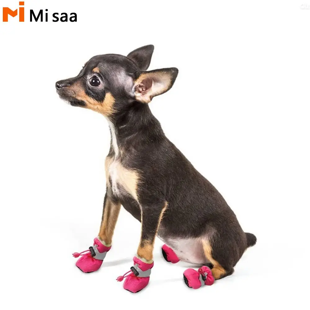 Puppy Pet Boots Comfortable Convenient Nylon Cloth Cotton Pet Supplies Suitable For Small Cats And Dogs Protecting Furniture