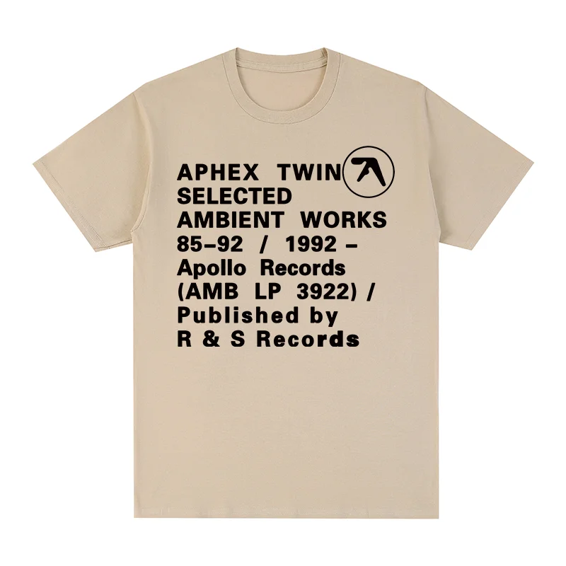 APHEX  TWIN Vintage t-shirt Y2k Streetwear Clothing Birthday Gift Cotton Men T shirt New TEE TSHIRT Womens tops