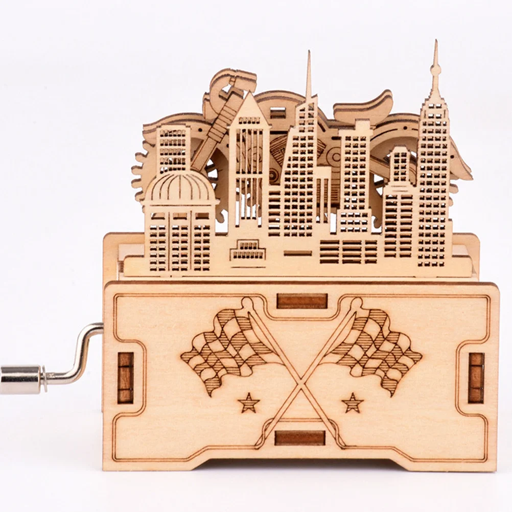 1 set 1 set puzzle carillon puzzle in legno per bambini assemblaggio fai da te giocattolo educativo superficie liscia sviluppe creatività