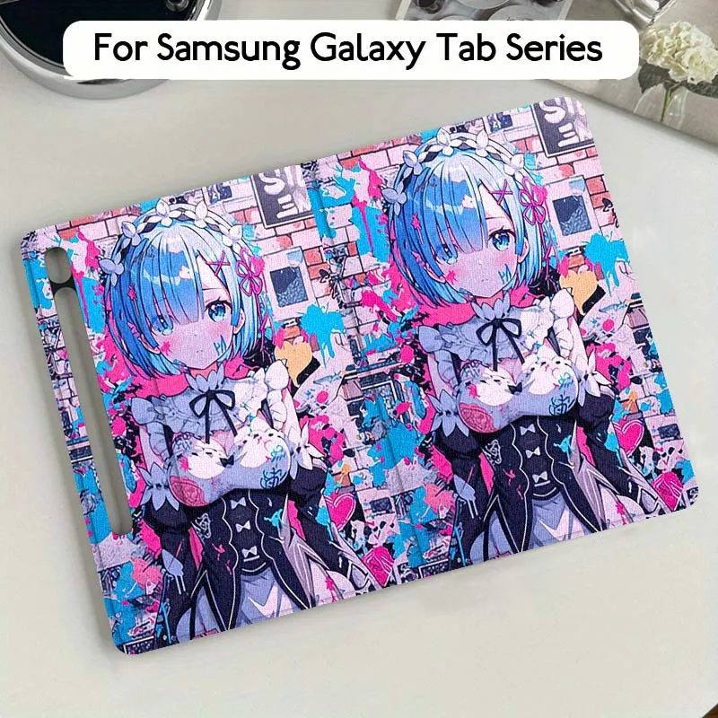 

Rem Beautiful Popular Anime For Samsung Galaxy Tab S9 S10 S6 S7 S8 FE Plus Lite Inch Foldable Cover Tablet Case