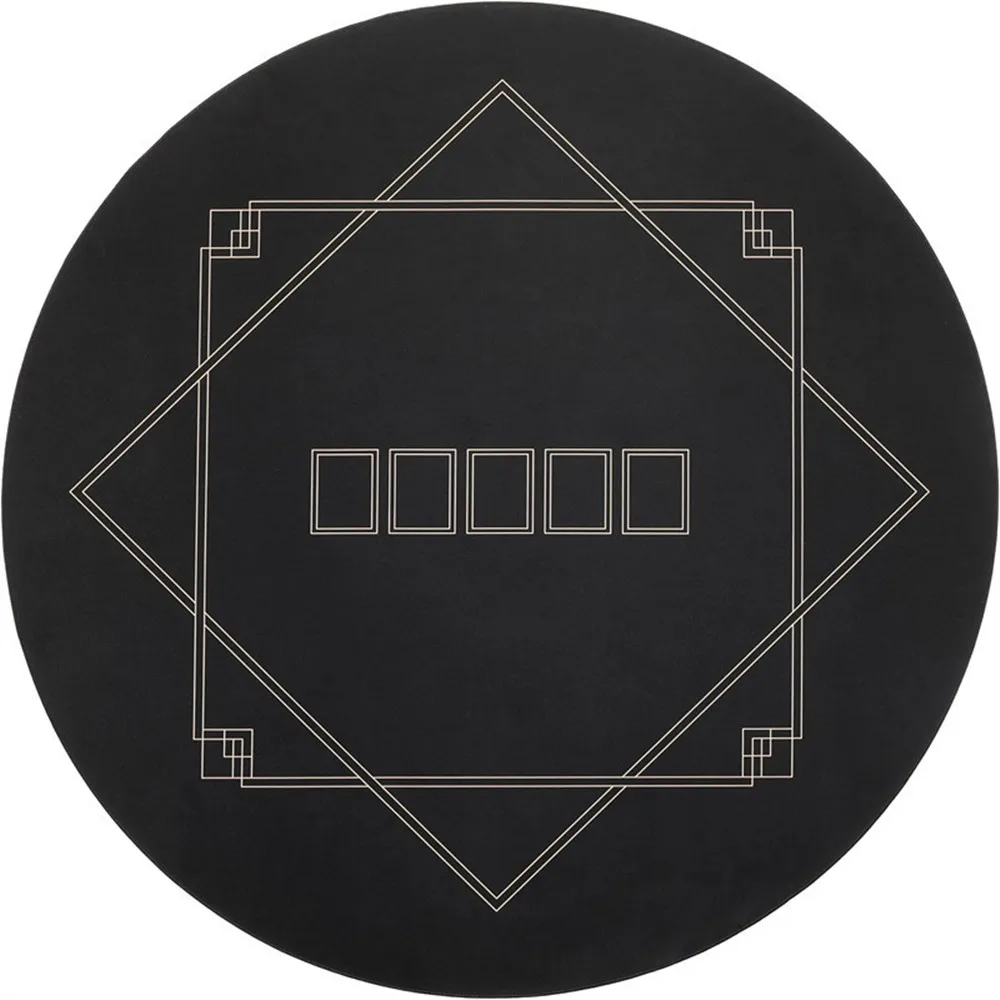 

Games Tablecloth Round Rubber Professional Casino Mat Entertainment Texas Poker Table Mat Portable Mahjong Board Accessories