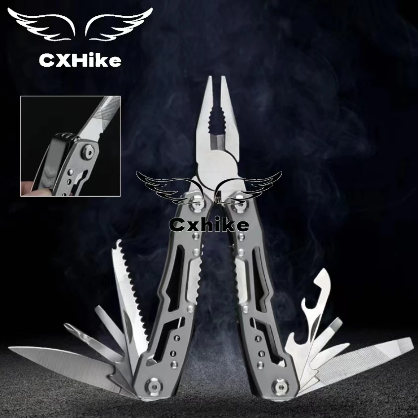 

Outdoor Multitool Camping Portable Stainless Steel Edc Folding Multifunction Tools Emergency survival Knife Pliers