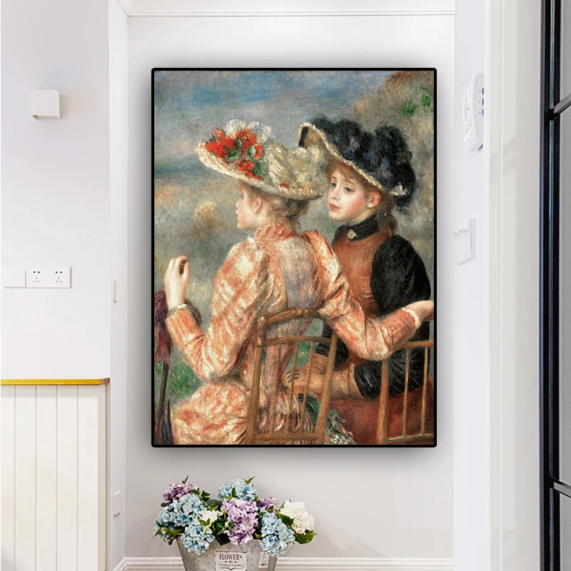 Pierre auguste renoir Oil Painting on Canvas Posters and Prints Scandinavian Pop Art Wall Picture Cuadros Living Room Decor