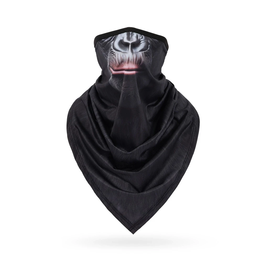 

Funny Animal Pattern 3D Print Triangular Scarf Men Face Bandana Multifunctional Neck Gaiter Women Cycling Neck Face Protection