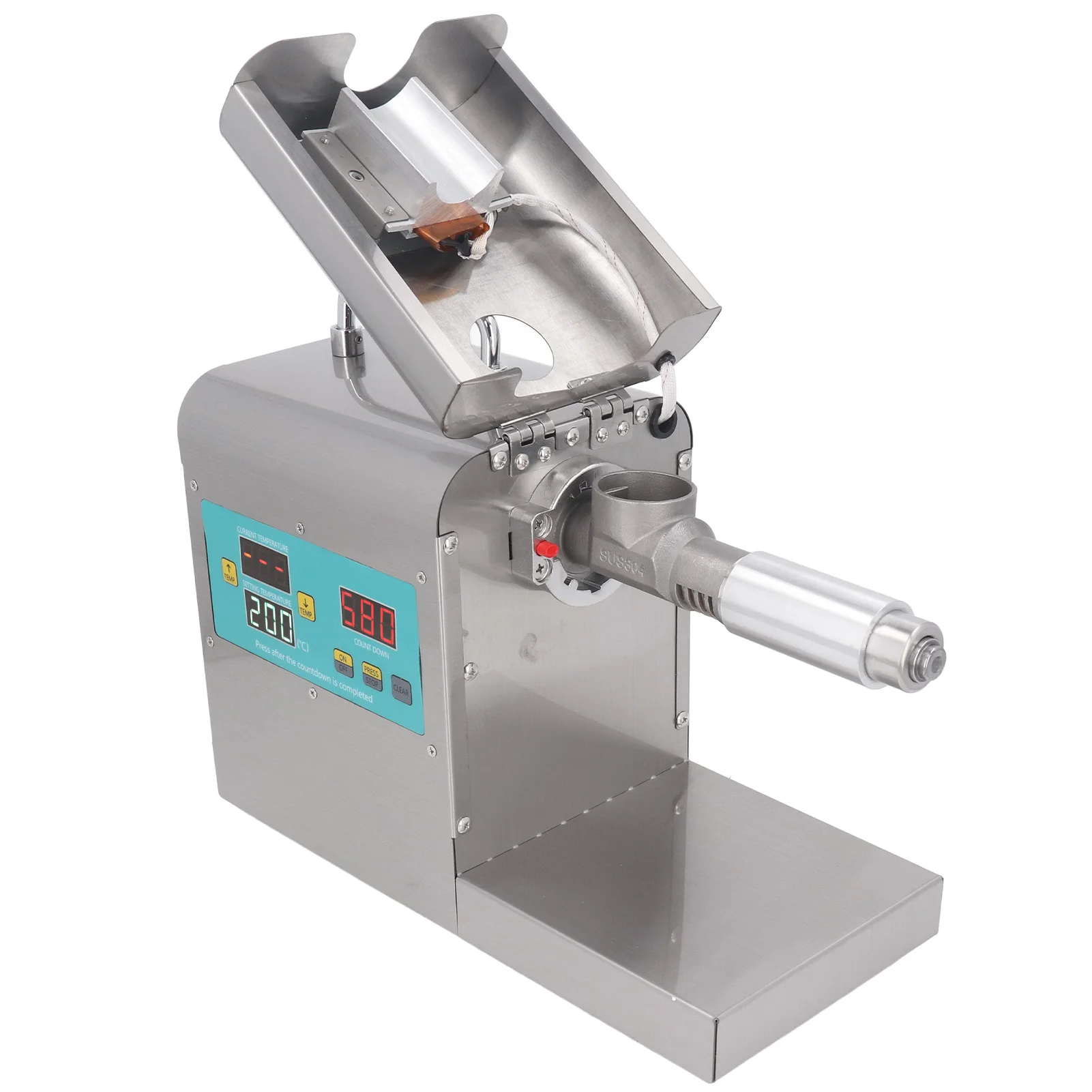 Máquina de prensado de aceite, Extractor de aceite completamente automático, prensa eléctrica de aceite frío y caliente de acero inoxidable para el hogar y la cocina