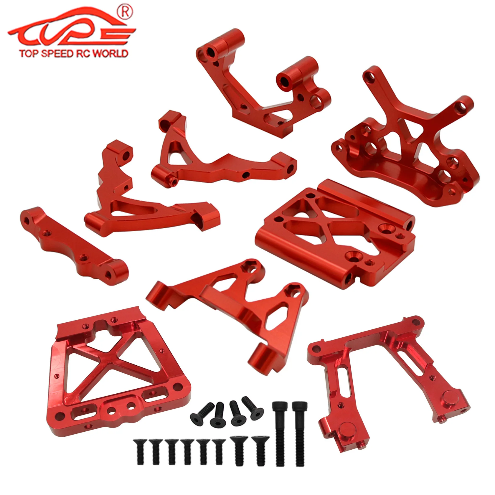 ملحقات الرأس السائبة الأمامية المعدنية باستخدام الحاسب الآلي أو طقم الإطارات الرئيسية الخلفية لـ 1/5 مقياس HPI ROFUN BAHA ROVAN KM BAJA 5B 5T 5SC Rc قطع غيار السيارات الغاز