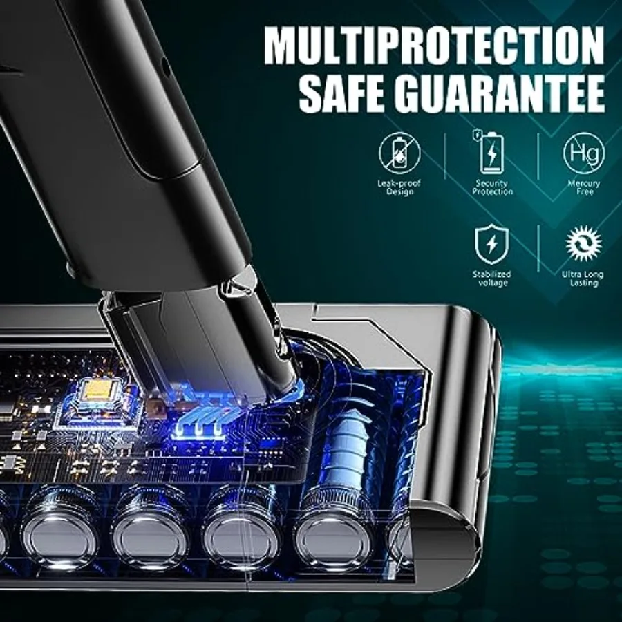 EGR Upgraded 9000mAh V8 Battery Replacement Compatible with Dyson V8 Animal Battery Replacement V8 Absolute/Motorhead/Fluffy SV