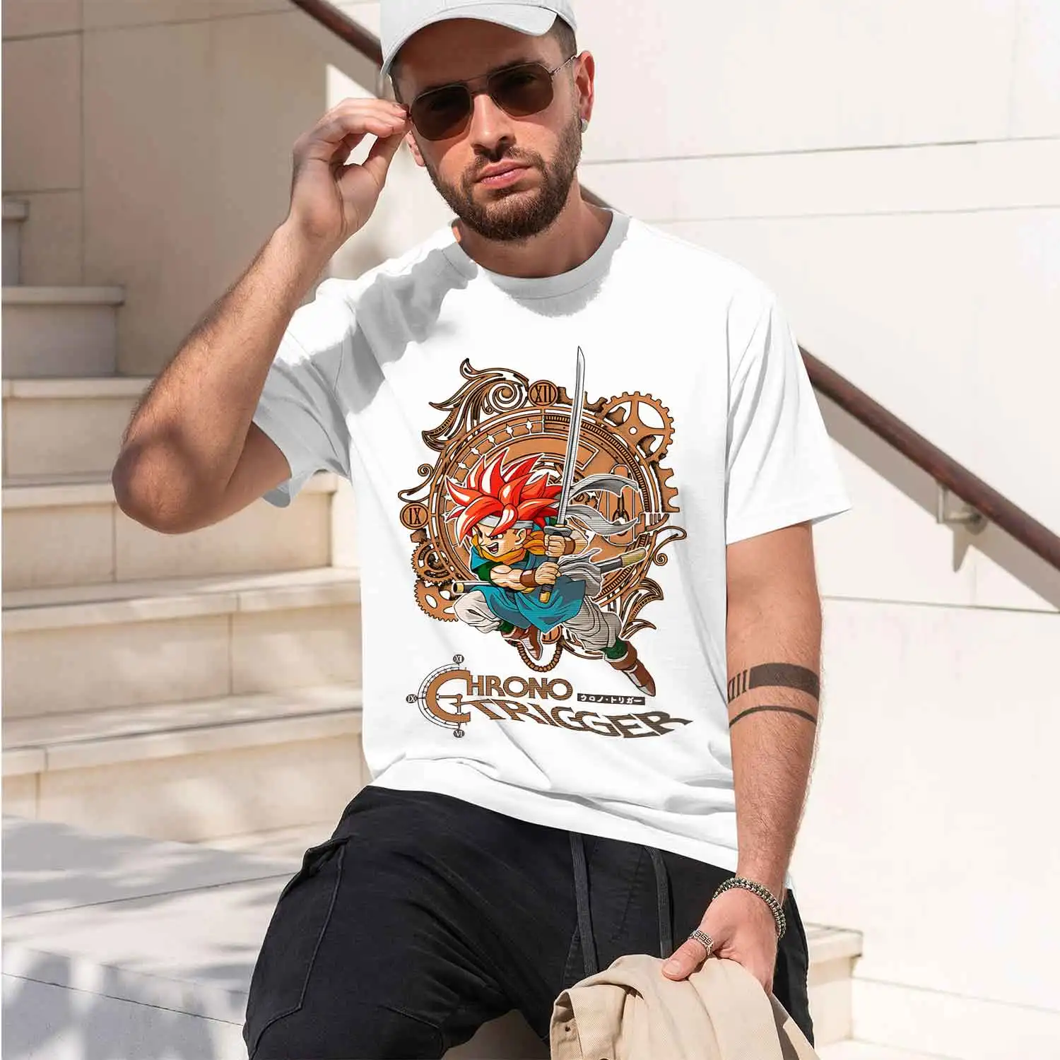 GHRONO TRIGGER 2026 New Model Men’s Short-sleeve crewneck T-Shirt Classic Casual Multiple Colors and Sizes for Daily Wear All-Da