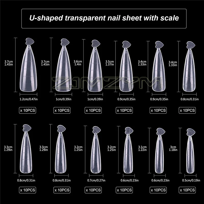 Nail Tip Extension Glue Drop Shape UV Gel Quick Building Mold Nails Art Accessories Decoration Tool With Double-ended Pen