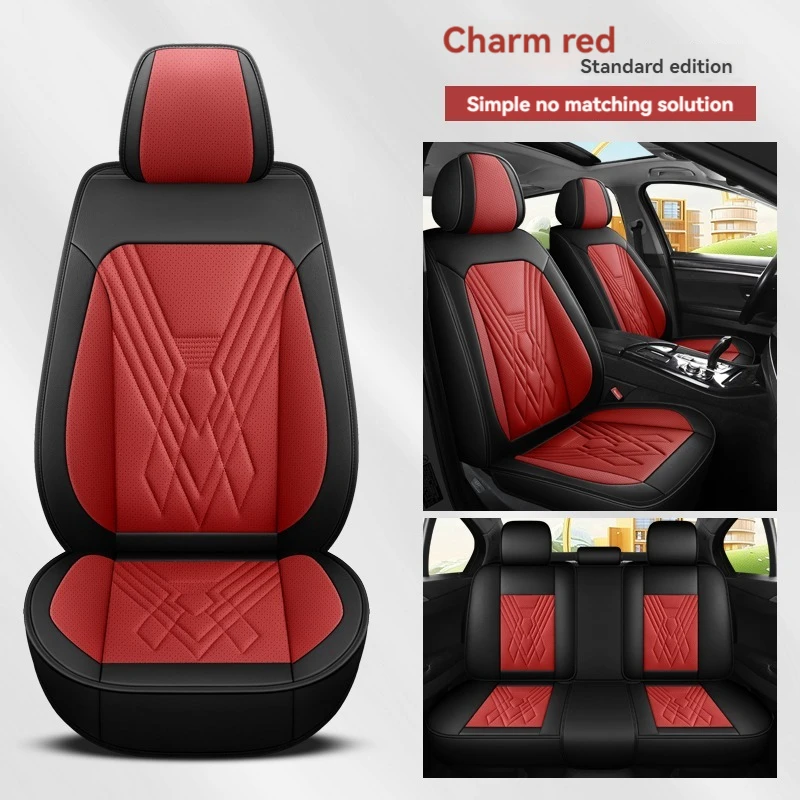 

Set of 5-seat Universal Car Leather Seat covers For Volkswagen POLO Quest Tiguan Jetta Golf Lavida Santana Car Accessories