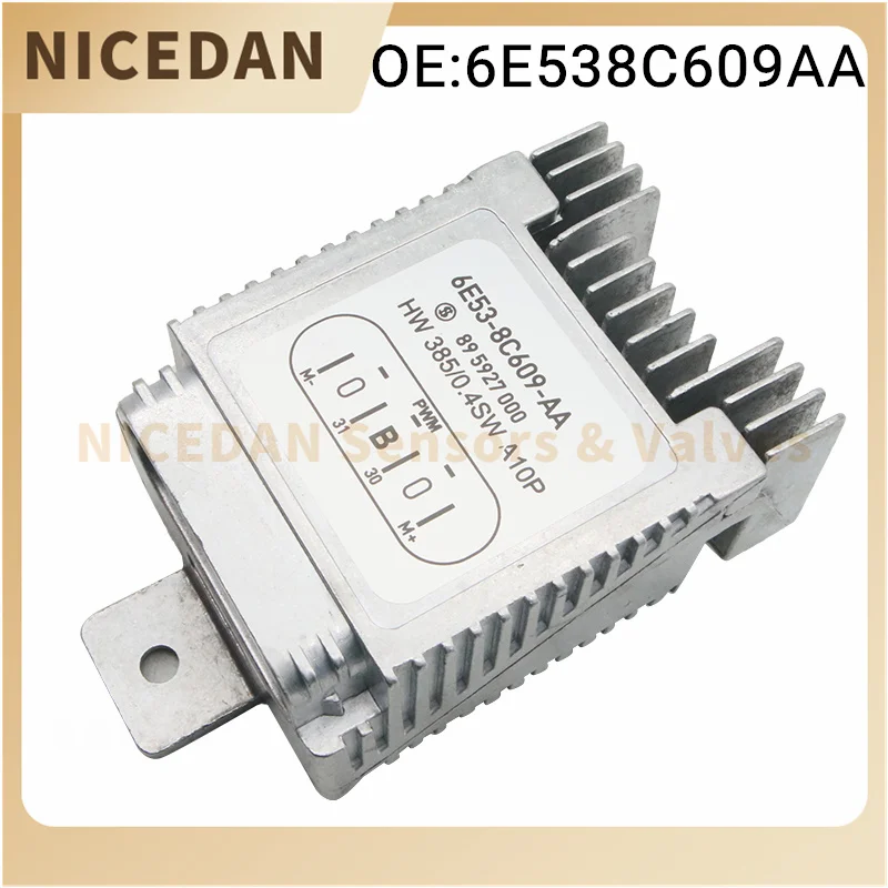 

6E538C609AA модуль управления вентилятором охлаждения радиатора, совместимый для Ford, аксессуары для автозапчастей 6E53-8C609-AA 6E53 8C609 AA