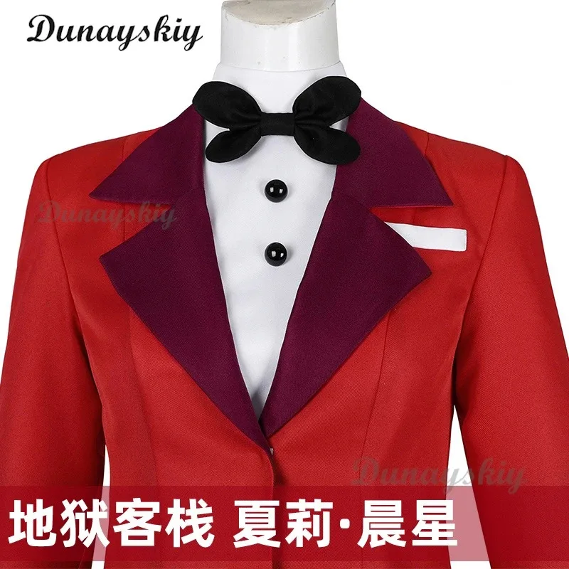 

DY20Charlie Morningstar Cosplay Hazzbin Cos Hotel Fantasia Costume Disguise Adult Women Top Pants Outfits Halloween Carnival Sui