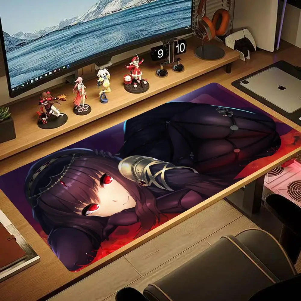Fate grand order mouse pad 90x40cm antiderrapante gaming mousepad gamer e-sports mouse pad jogo teclado mecânico xxl tapete de mesa