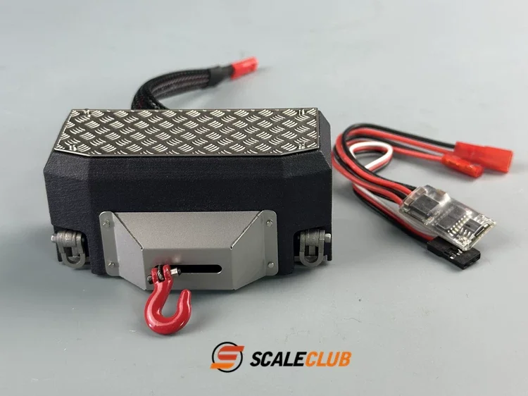 

ScaleClub 1/14 RC Truck Winch Front Tow Hook Heavy Duty Metal Upgrade for Tamiya R470 R620 MAN FH12 FH16 Dump Truck