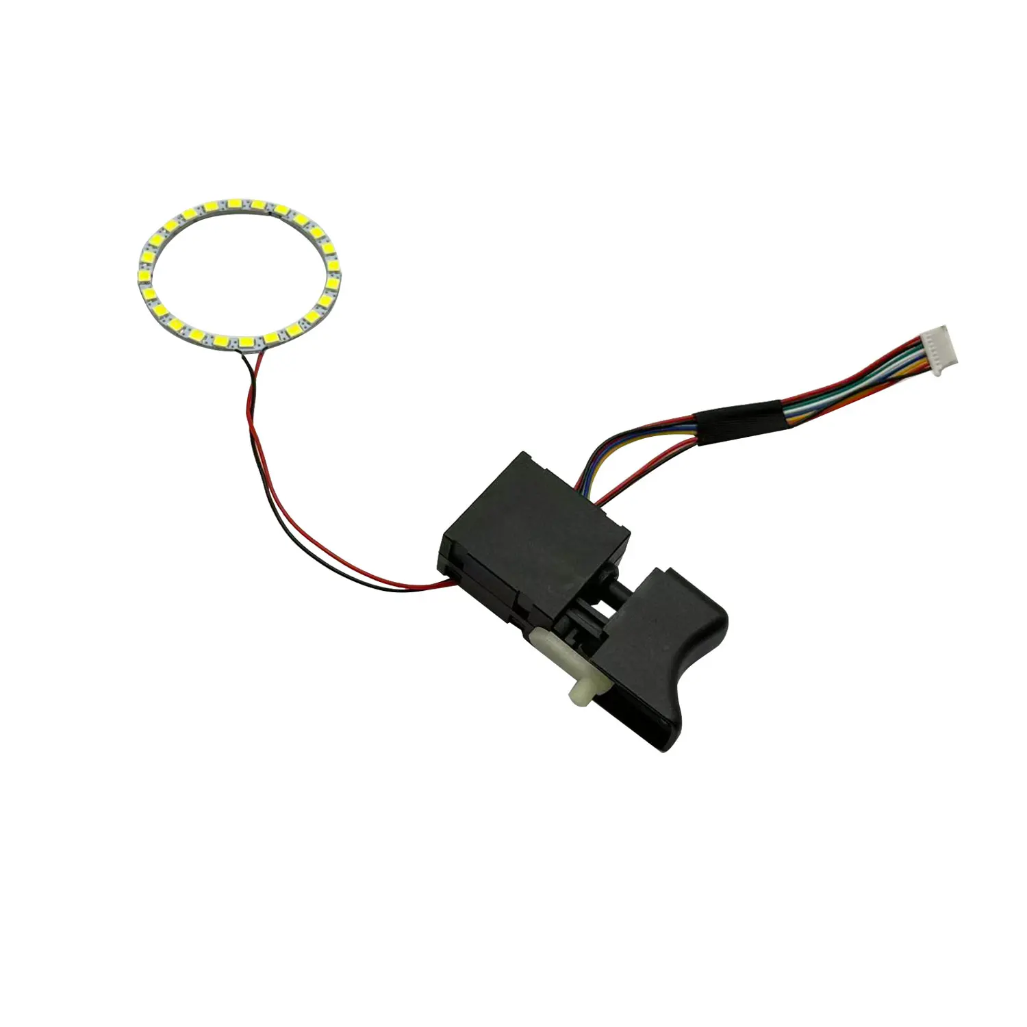 Black Brushless Switch LED Illuminated Wrench Switch Brushless Wrench 8-wire LED Light Ring 8-line Brushless Lightweight Design