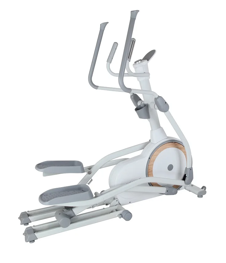 Dual-Rail Cross Trainer Elliptical Machine Home Use Fitness Equipment with Magnetic Brake System and Generator
