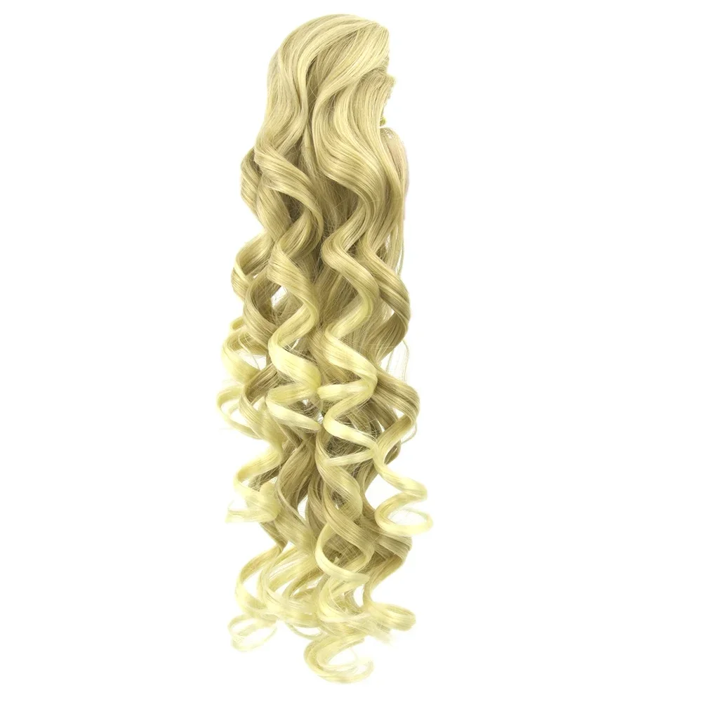 Long Blonde Clip In Hair Extensions for Women, Pony Tail, High Hairpieces for Hair Claw, Ponytail, Headwear Acessórios