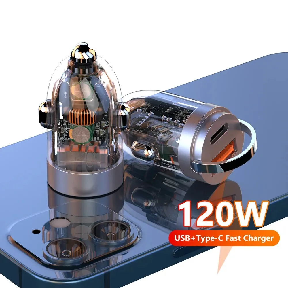 هاتف شاومي غير مرئي شفاف من النوع C شحن سريع QC3.0 PD #1