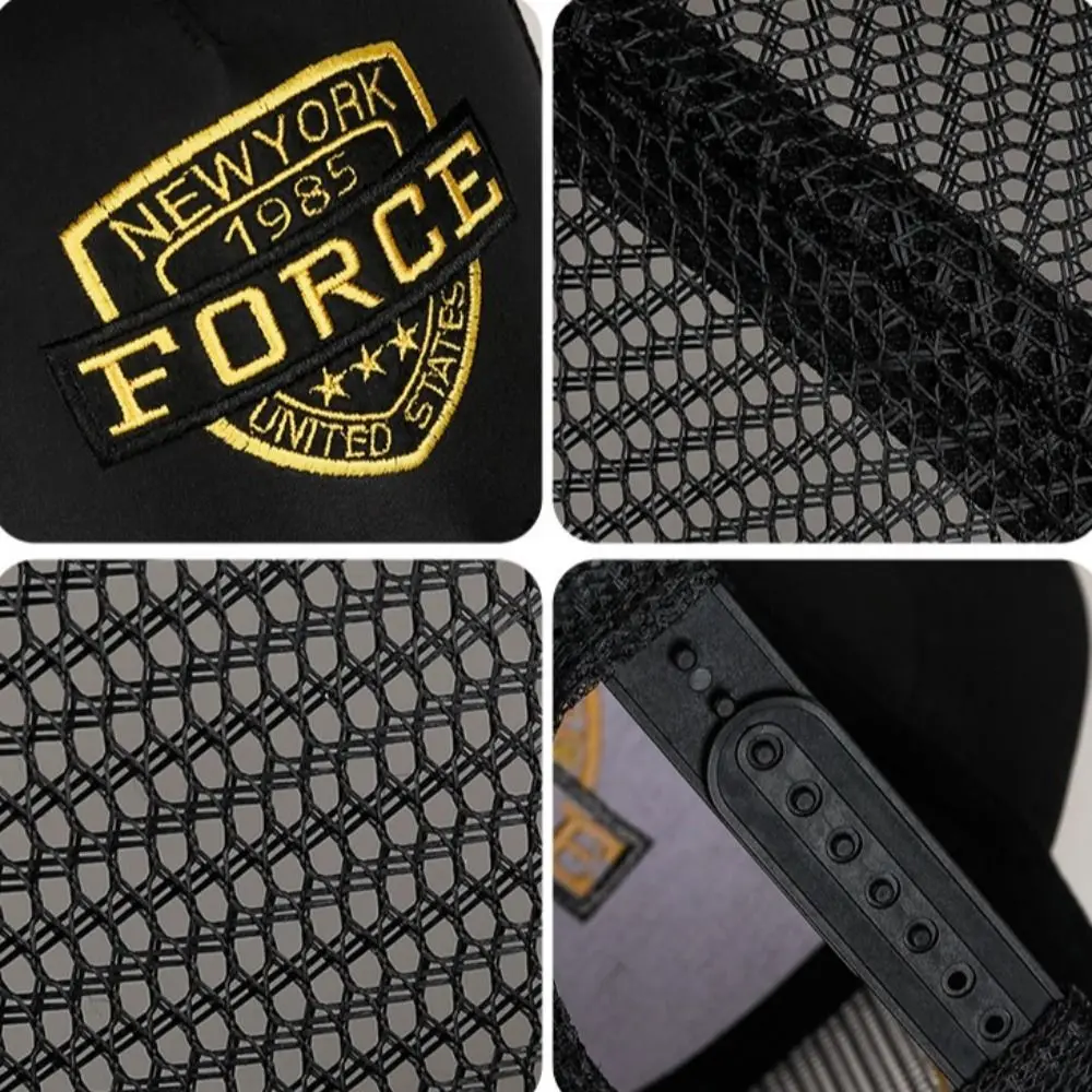 عارضة شبكة الغزل قبعة بيسبول تنفس التطريز قبعة الشمس في الهواء الطلق الهيب هوب قناع للرجال والنساء #5