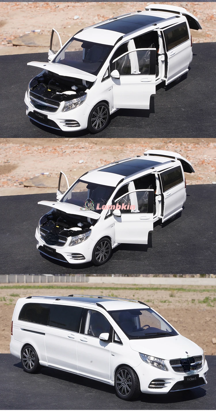 Model Decoration 1:18 For Original Benz V260L V-Class MPV Viano business car alloy simulation car model collection gift