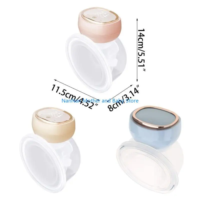 مضخة حليب كهربائية محمولة قابلة لإعادة الشحن وصامتة ويمكن ارتداؤها بدون استخدام اليدين