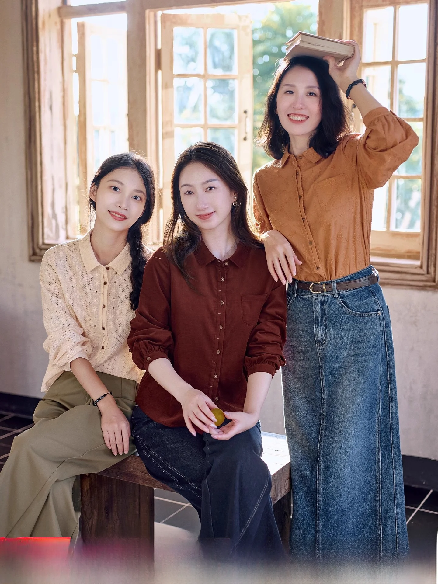 

Red Tead Pure Cotton Embroidered Long Sve irt Women's Design Sensation Spring New Sle Ele Autumn Spring irt Top