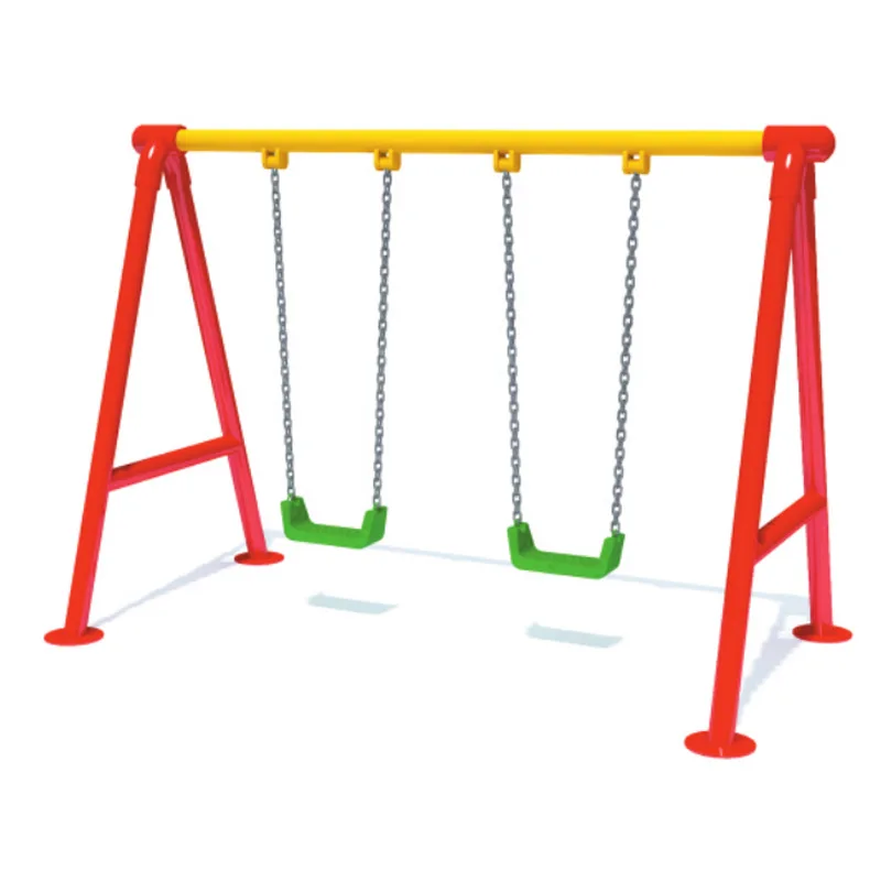 

Children's outdoor swing rack combination outdoor swing wrought iron park community kindergarten
