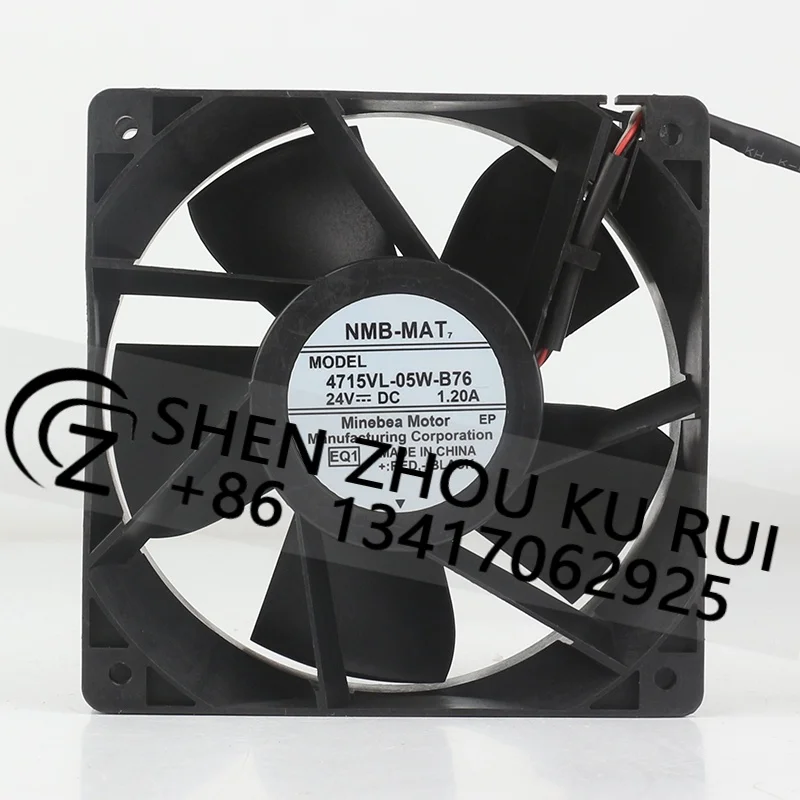 

12CM Frequency Converter High Airflow Four-wire NMB 12038 DC24V 1.20A AC EC 120X120X38MM 4715VL-05W-B76-EQ1 Cooling Fan