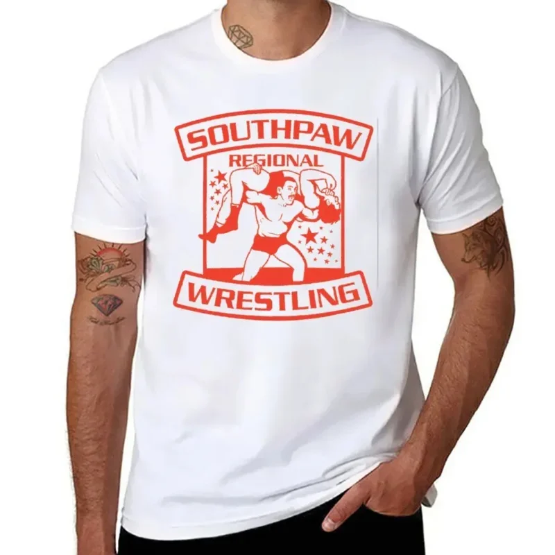 Harajuku Southpawer Regional Wrestling For Sale T-shirt  Movement T-shirts Hipster Funny Vintag Home USA Size